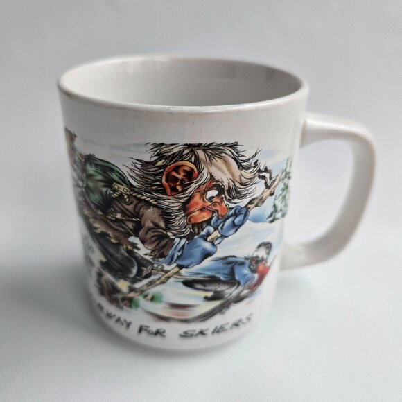 Vintage Norway For Skiers Ceramic Souvenir Coffee Mug - Picture 10 of 14
